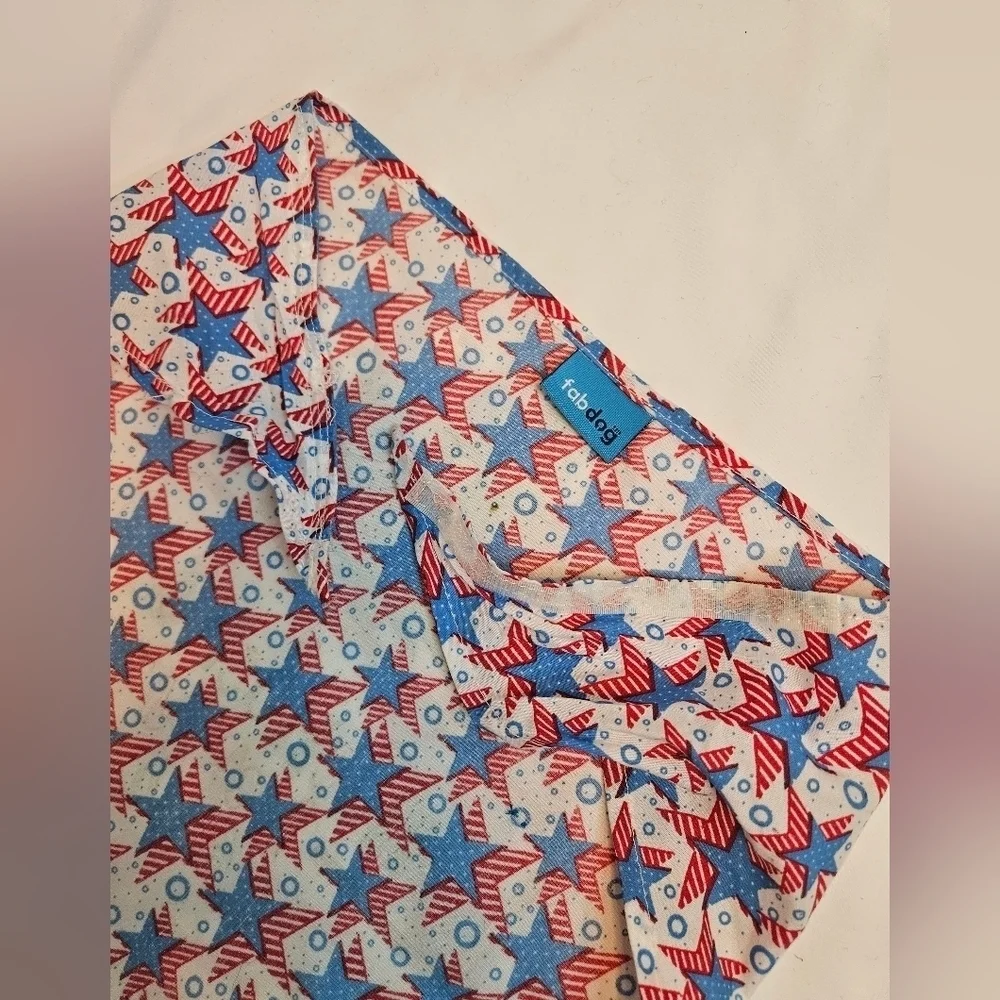 Upcycled Dog Bandana Christmas Trees heat transfer Ho Ho Ho Merry Christmas (M)